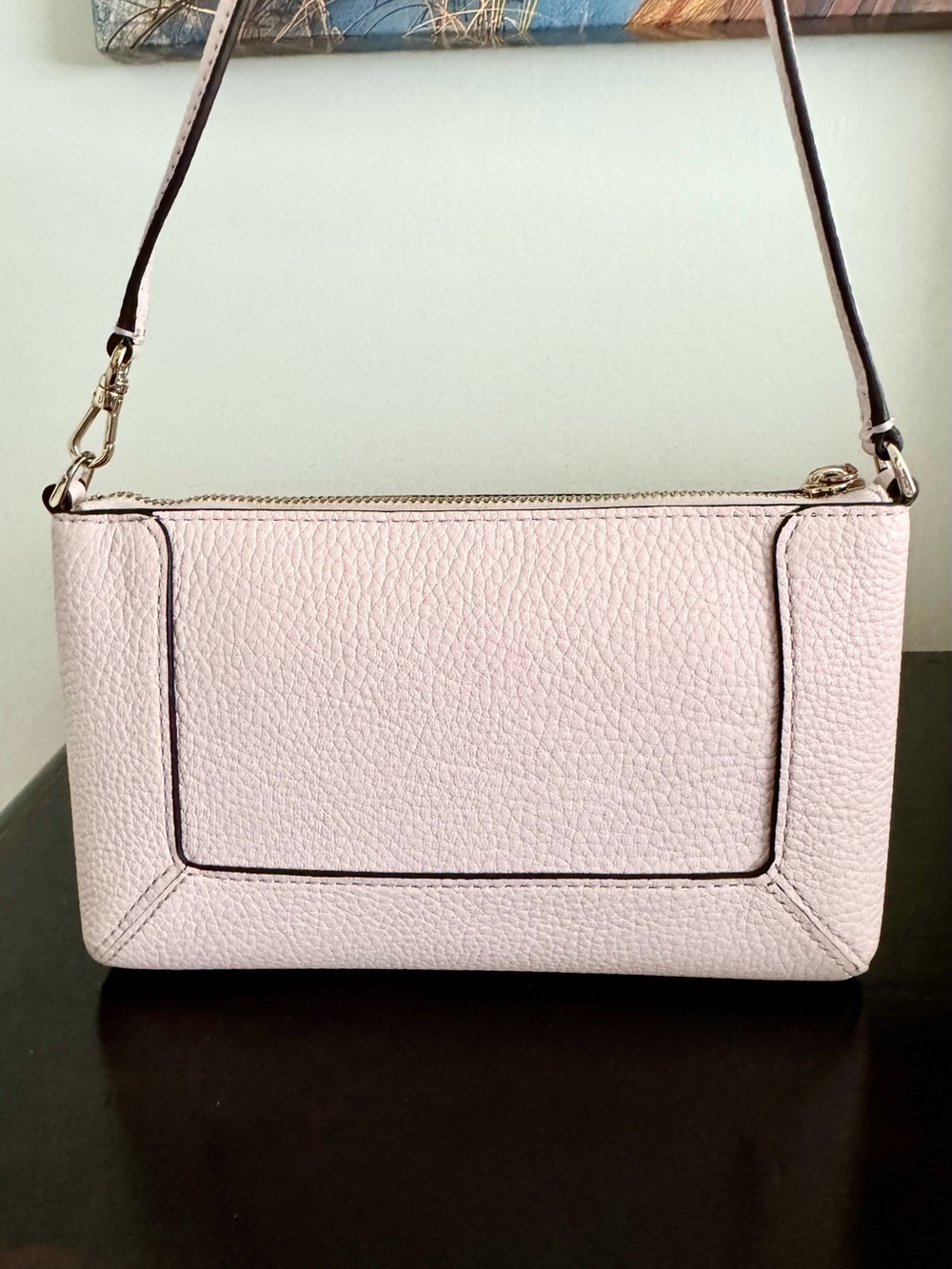NWOT Kate Spade Lena Double Compartment Small Shoulder Bag Pink Pebble Leather - Picture 11 of 11